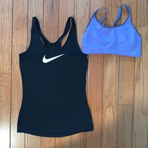Nike dri-fit tank top and bra